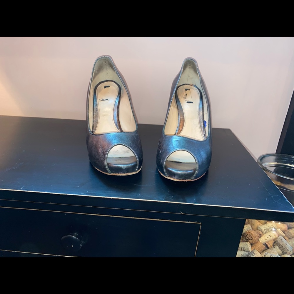 Nine west open toe heels